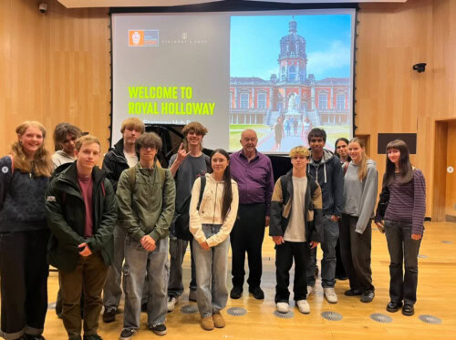 Music students visiting Royal Holloway
